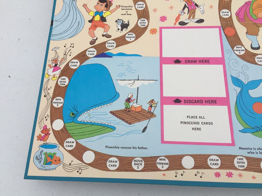Vintage Walt Disney Pinocchio Game Parker Brothers  [Photo 9]