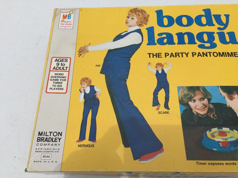 Body Language Game The Party Pantomime Word Game Lucille Ball Milton Bradley Vintage 1975 [Photo 2]
