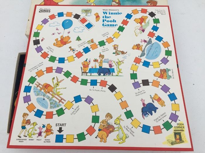 Walt Disney's Winnie The Pooh Game Parker Brothers Vintage 1964