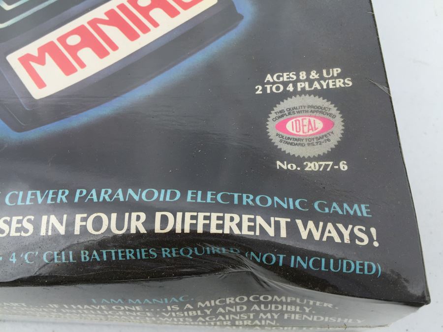 Maniac Electronic Game IDEAL Sealed New In Box Vintage 1979 [Photo 4]