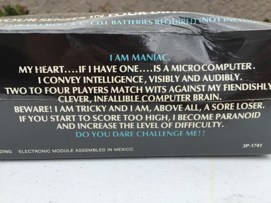 maniac electronic game