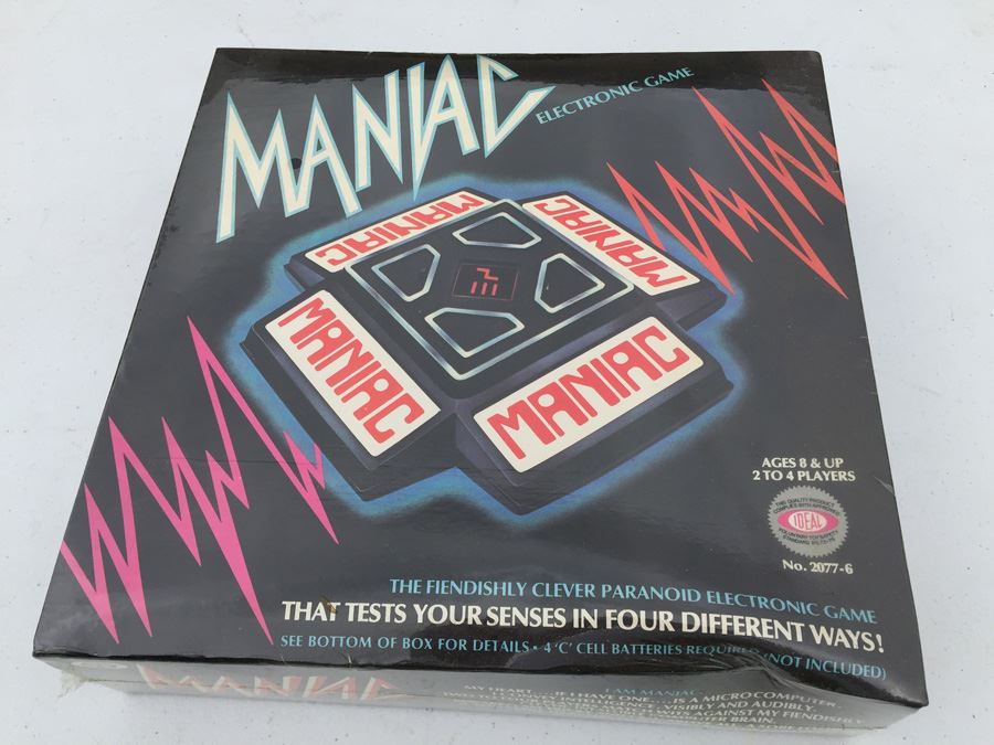 Maniac Electronic Game IDEAL Sealed New In Box Vintage 1979 [Photo 1]