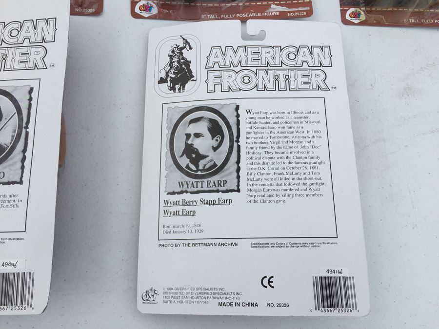American Frontier Action Figures New On Card Diversified Specialists Inc. 1994  [Photo 28]