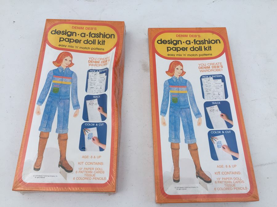 Denim Deb's Design A Fashion Paper Doll Kit Sealed New In Box Vintage 1979 Western Publishing Company [Photo 1]
