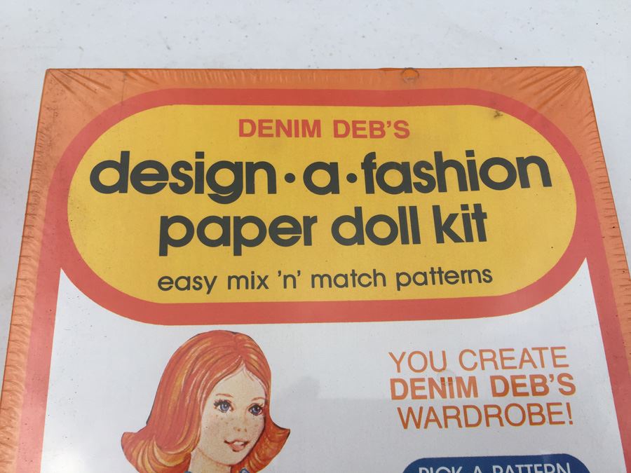 Denim Deb's Design A Fashion Paper Doll Kit Sealed New In Box Vintage 1979 Western Publishing Company [Photo 2]