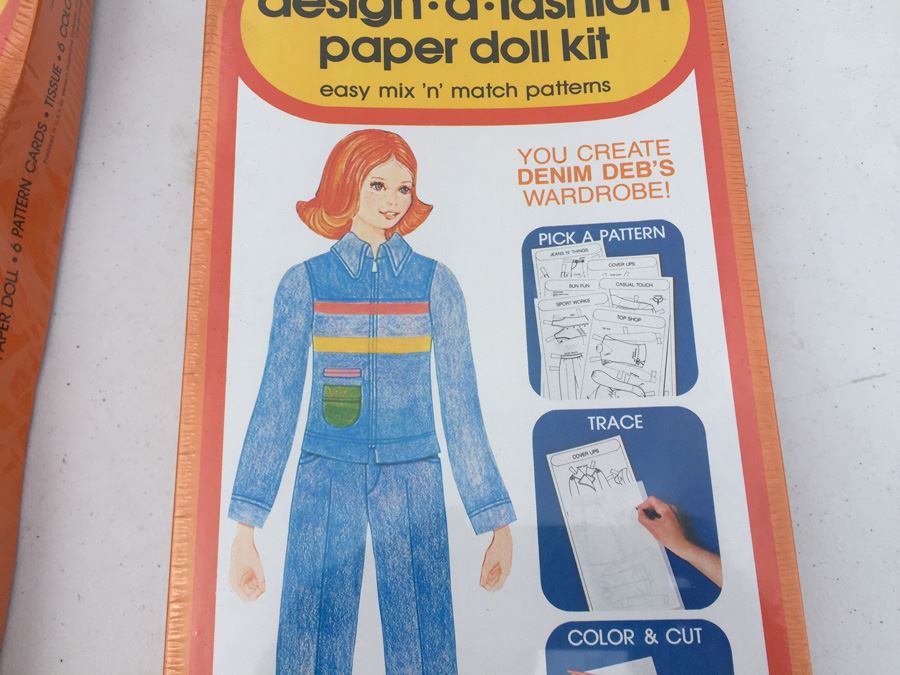 Denim Deb's Design A Fashion Paper Doll Kit Sealed New In Box Vintage 1979 Western Publishing Company [Photo 3]