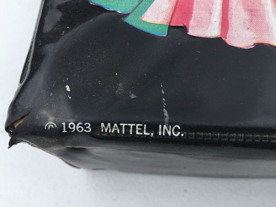 Vintage Black Barbie Doll Carrying Case Mattel Vintage 1963 [Photo 6]