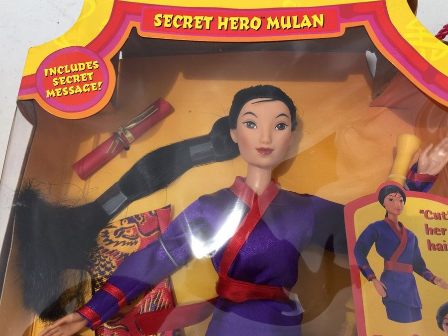 (3) Disney's Mulan Action Figures Dolls Captain Li Shang And Secret Hero Mulan New In Box Mattel Disney Store [Photo 12]