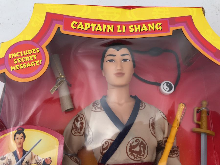 (3) Disney's Mulan Action Figures Dolls Captain Li Shang And Secret Hero Mulan New In Box Mattel Disney Store [Photo 6]