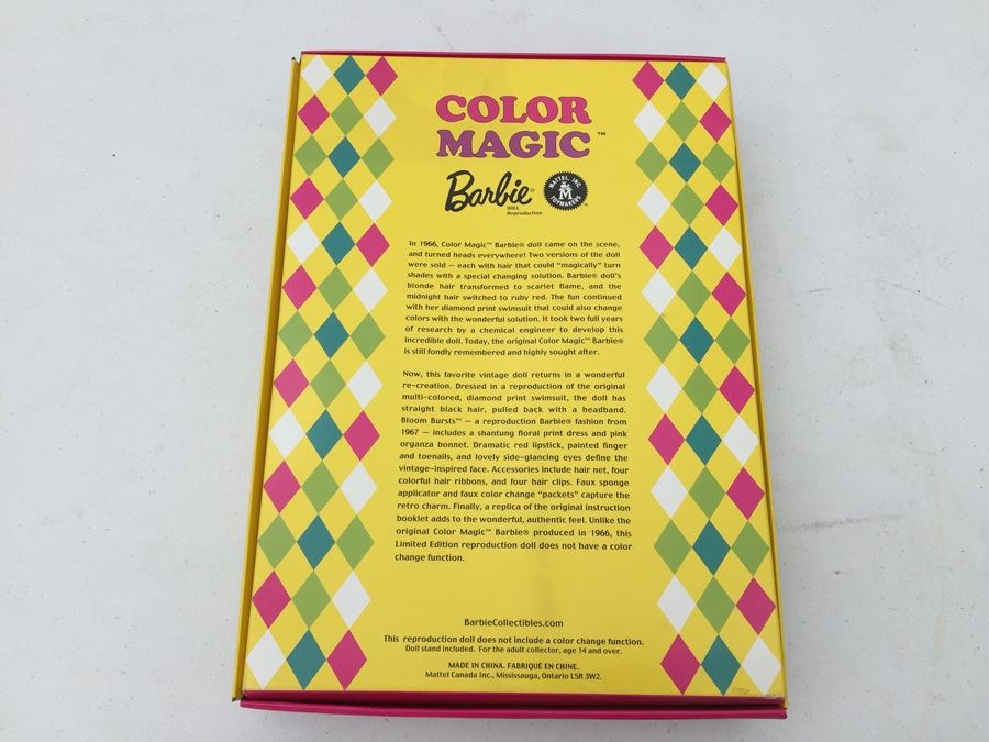 Limited Edition Reproduction Color Magic Barbie New In Box Mattel 2003 [Photo 3]