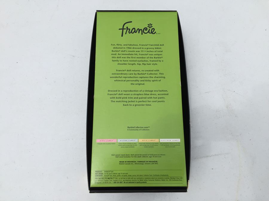 Gold Label Francie Barbie Doll Mattel New In Box 2004 [Photo 8]