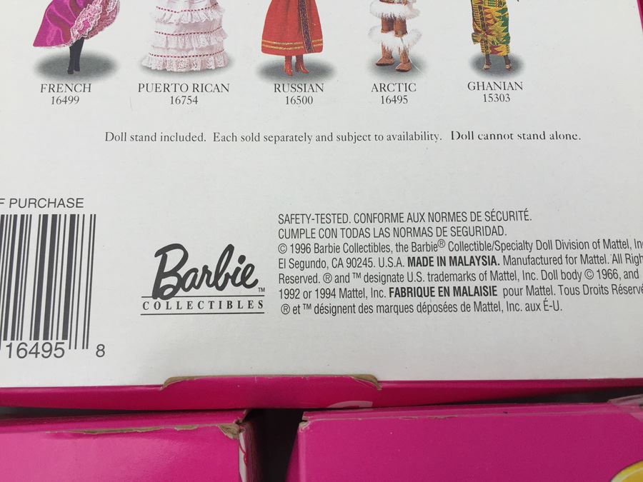 International Barbie Dolls New In Box Mattel [Photo 22]