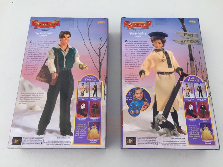 Anastasia Action Figures Dolls Anya And Dimitri New In Box Galoob 1997 [Photo 15]