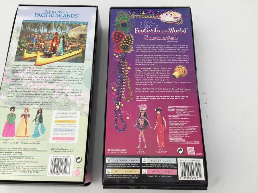 Pink Label Barbie Dolls Of The World Princess Of The Pacific Islands And Festivals Of The World Carnaval 2005 [Photo 14]