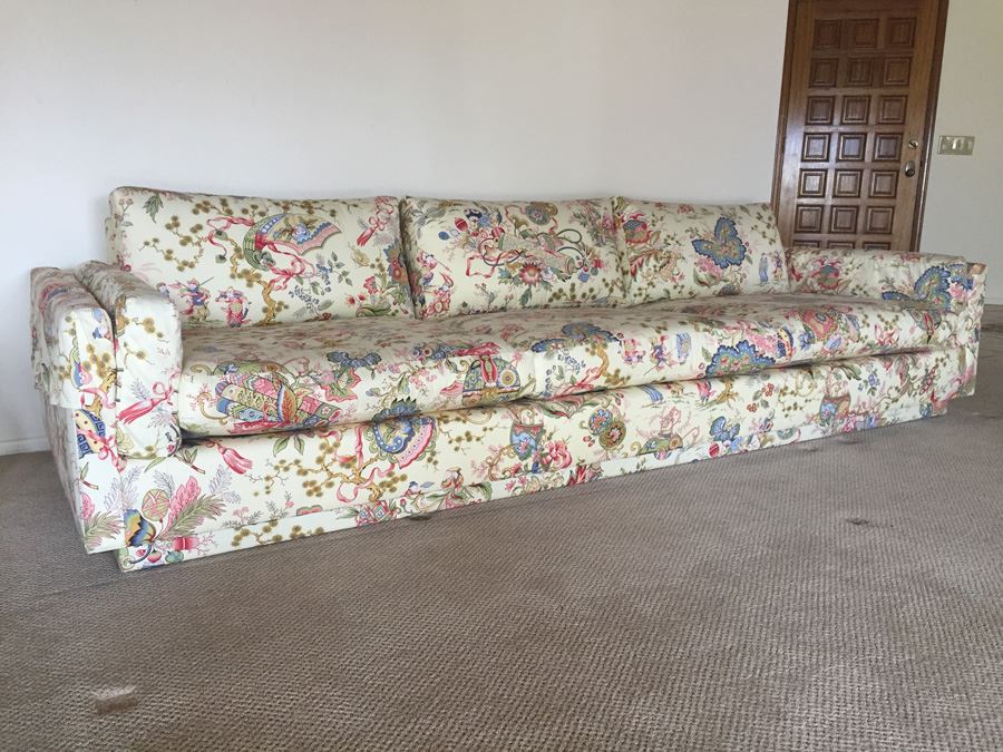 7 Foot Mid-Century Sofa Recently Reupholstered 