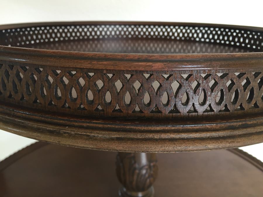 Ornately Carved Vintage Dumbwaiter [Photo 2]