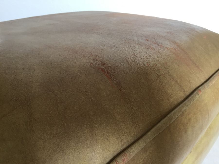 Vintage Leather Ottoman [Photo 7]