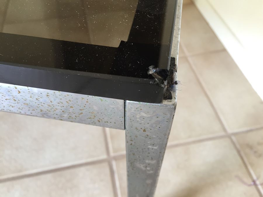 Mid-Century Chrome Side Table With Glass Top [Photo 5]