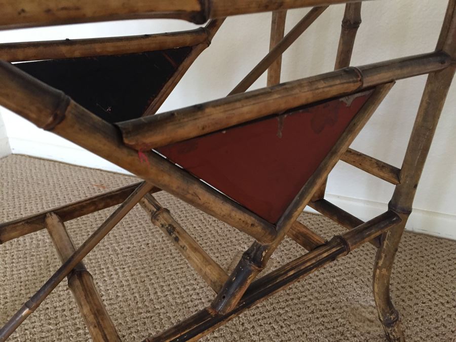 Vintage Bamboo Magazine Rack [Photo 2]