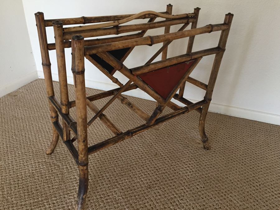 Vintage Bamboo Magazine Rack [Photo 6]