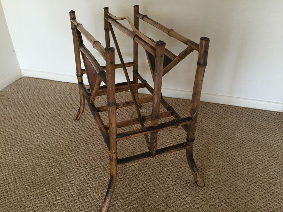 Vintage Bamboo Magazine Rack [Photo 3]