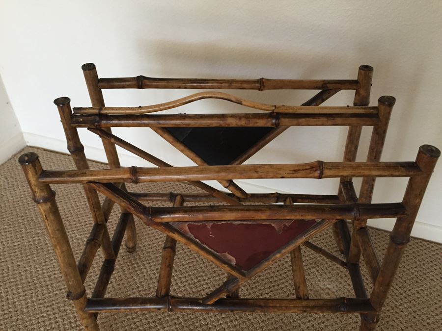Vintage Bamboo Magazine Rack [Photo 5]