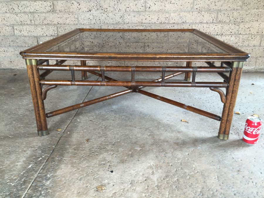 ebay bamboo kitchen table with glass top