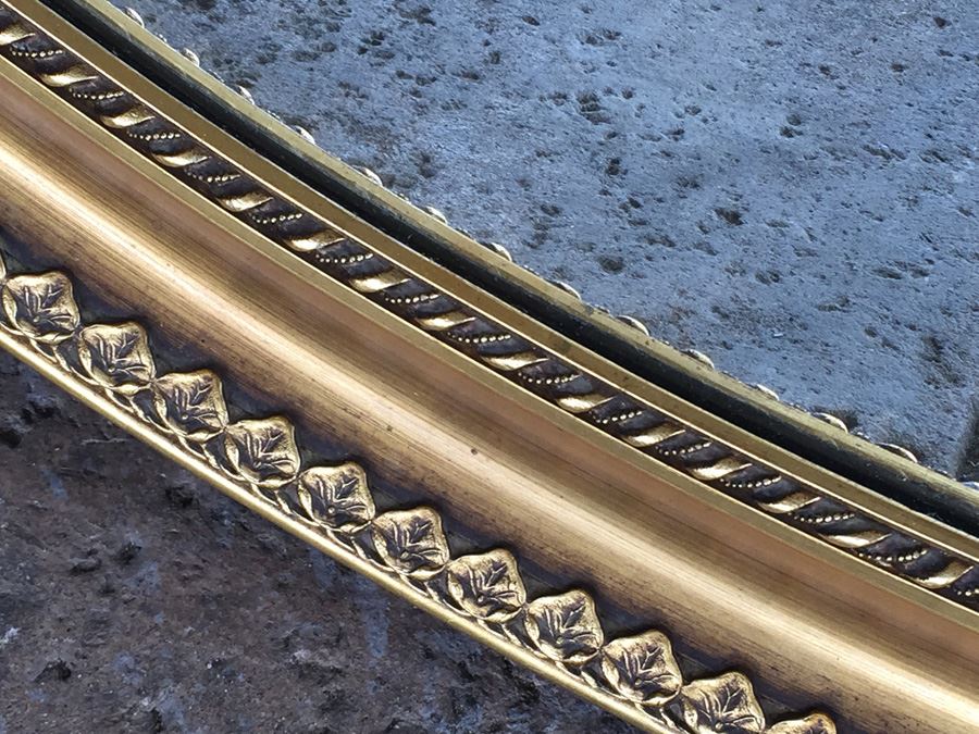 Large Vintage Giltwood Oval Mirror [Photo 12]