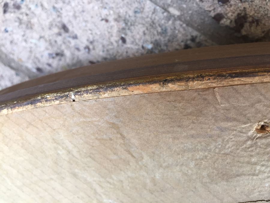 Large Vintage Giltwood Oval Mirror [Photo 14]