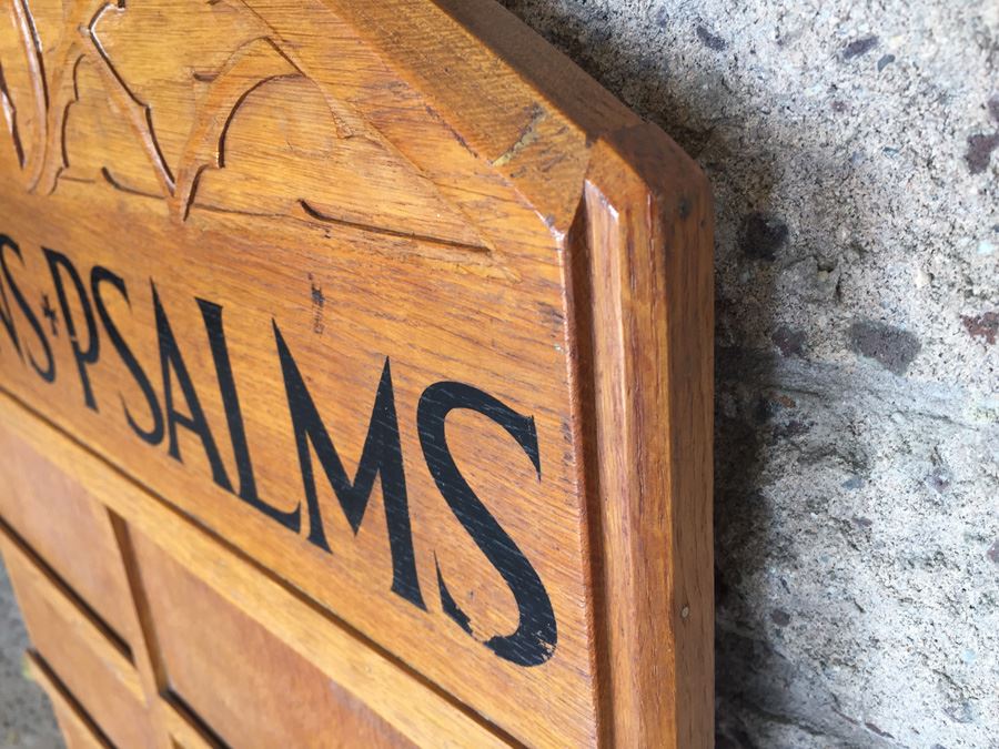 Vintage Church Hymns Psalms Board For Displaying Hymn Numbers [Photo 2]