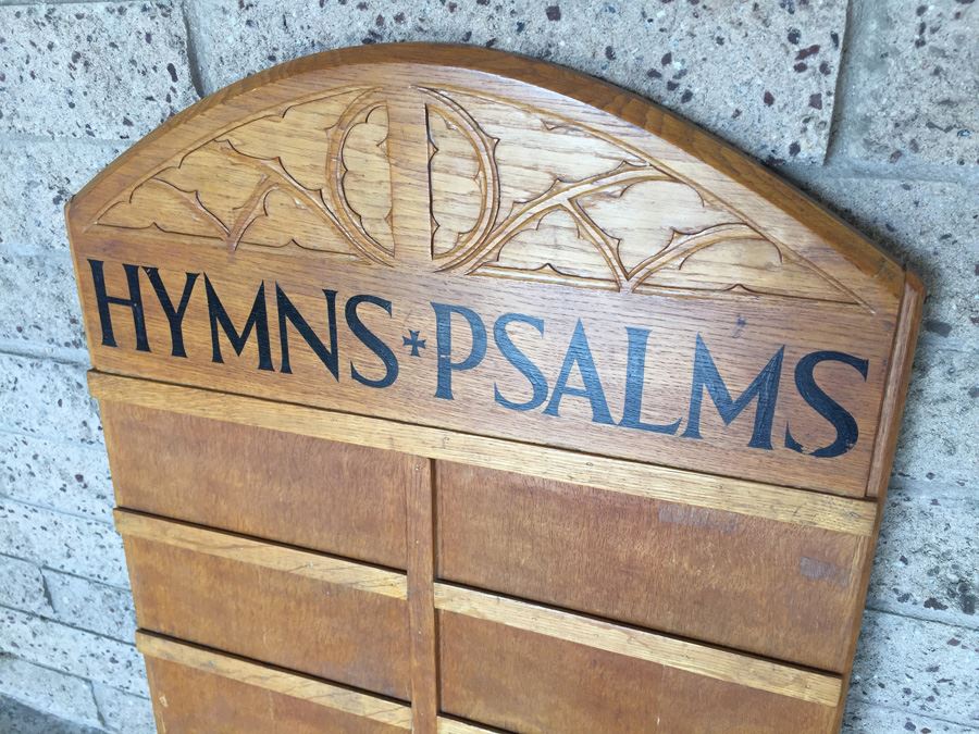 Vintage Church Hymns Psalms Board For Displaying Hymn Numbers [Photo 6]