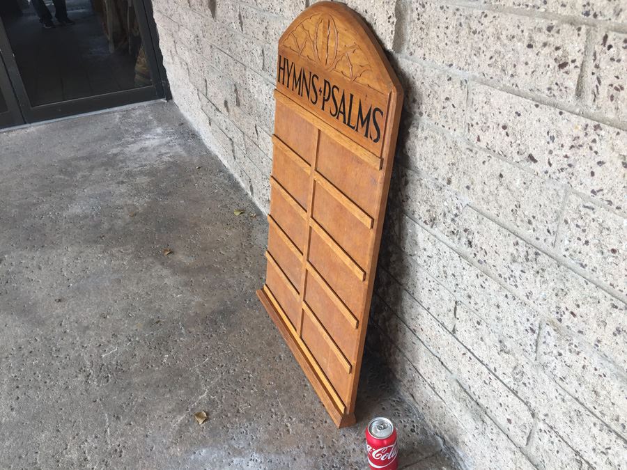 Vintage Church Hymns Psalms Board For Displaying Hymn Numbers [Photo 11]