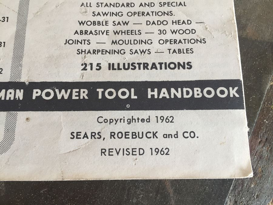 Vintage Crafstman '100' Table Saw With Custom Bench And Lot Of Rotary Saw Blades [Photo 25]