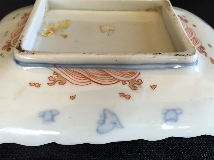 Japanese Imari Porcelain Footed Dish [Photo 11]