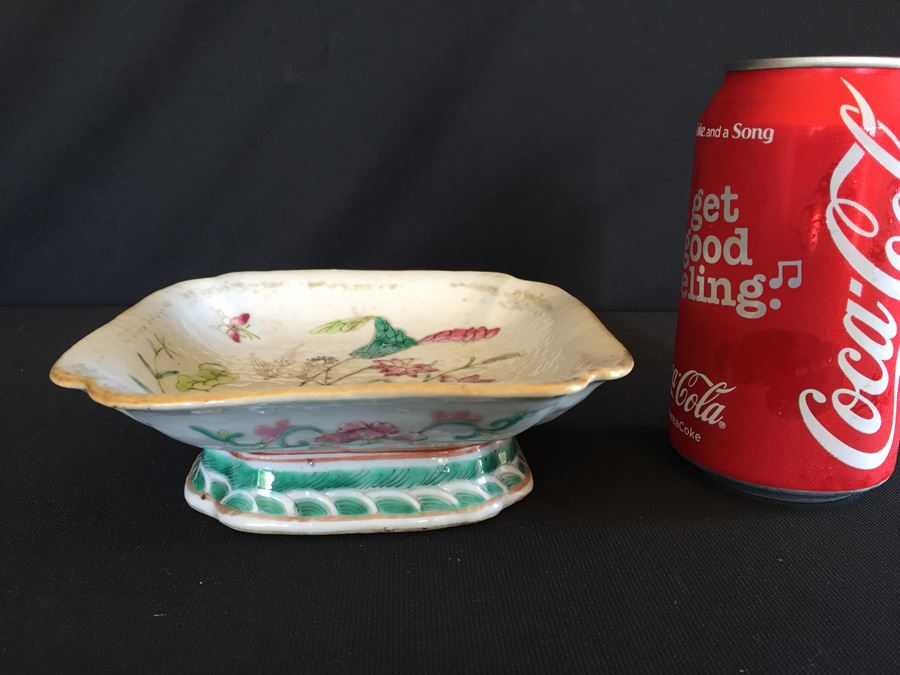 Chinese Famile Rose Footed Dish [Photo 4]