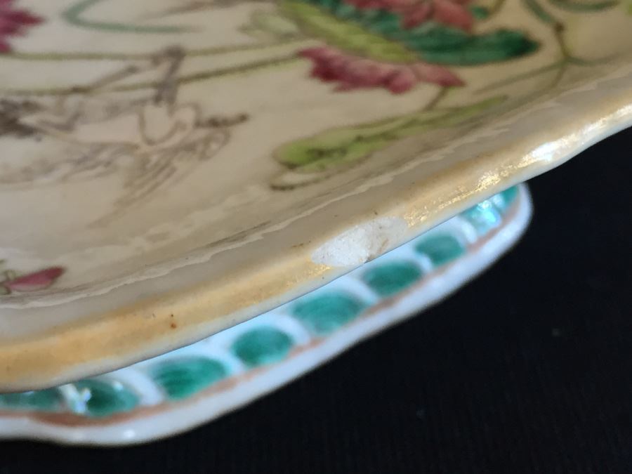 Chinese Famile Rose Footed Dish [Photo 15]