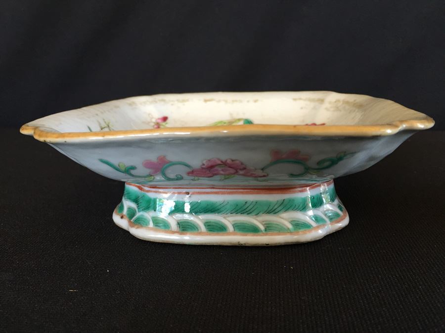 Chinese Famile Rose Footed Dish [Photo 2]