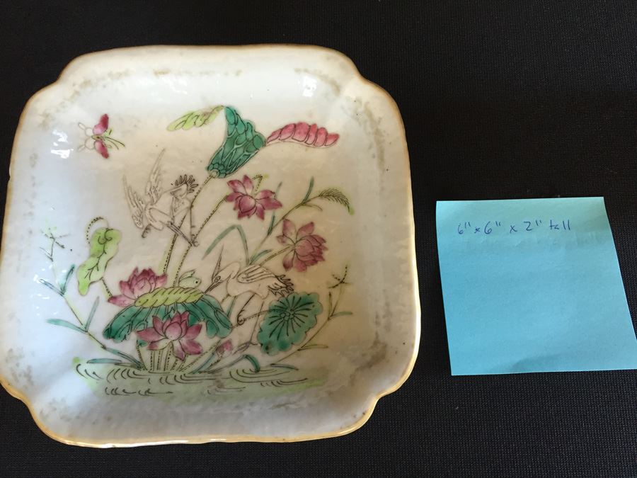 Chinese Famile Rose Footed Dish [Photo 16]