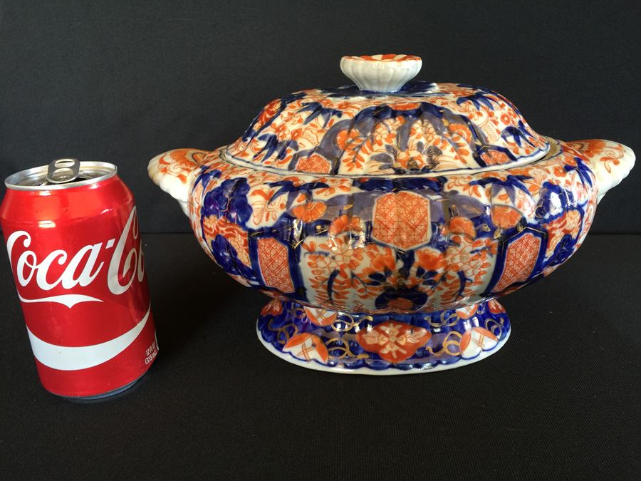 Japanese Imari Porcelain Tureen With Lid [Photo 12]