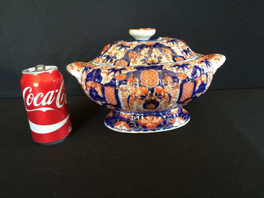 Japanese Imari Porcelain Tureen With Lid [Photo 11]