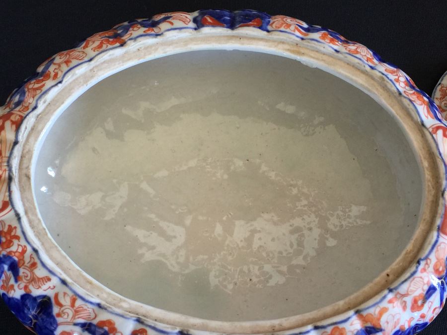 Japanese Imari Porcelain Tureen With Lid [Photo 7]