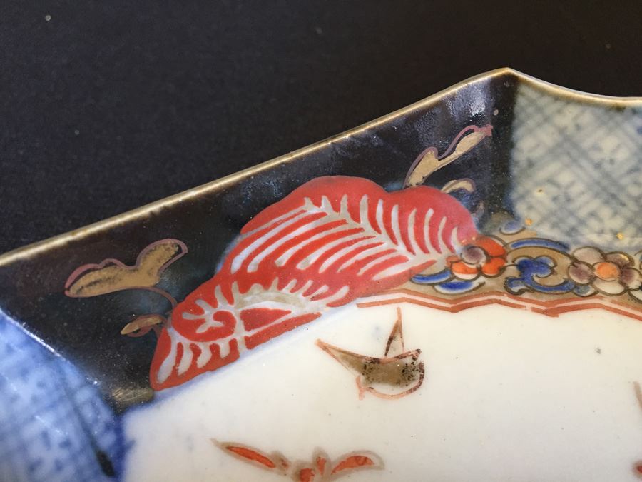 Japanese Imari Porcelain Footed Dish [Photo 7]