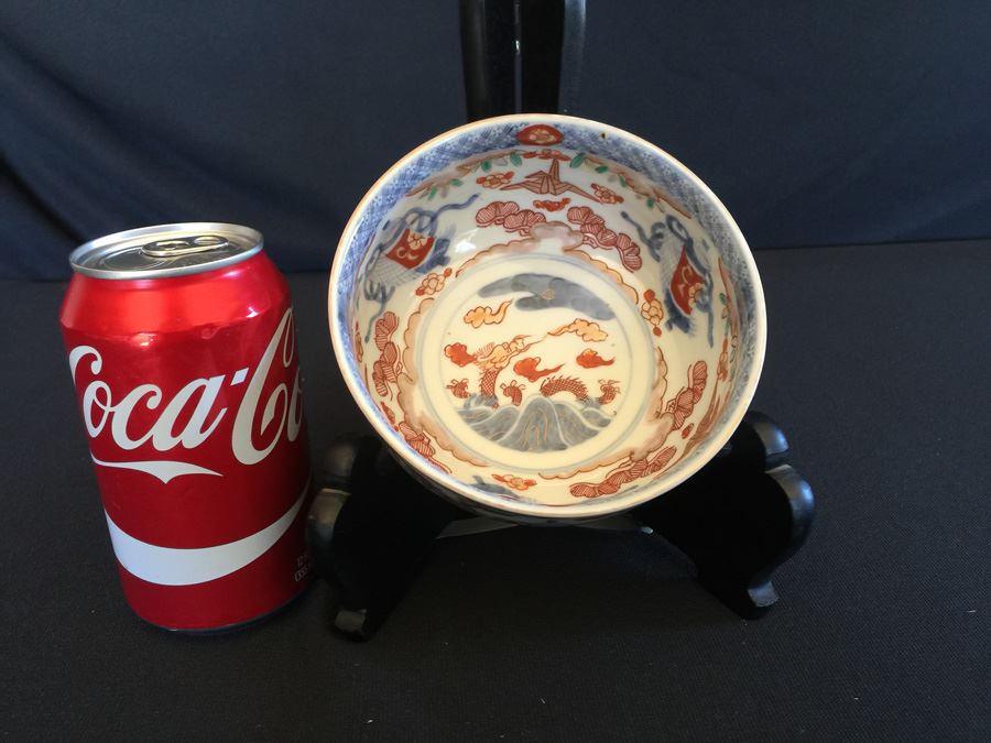 Japanese Imari Porcelain Footed Bowl [Photo 4]