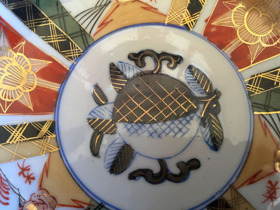 Japanese Imari Porcelain Footed Dish [Photo 2]