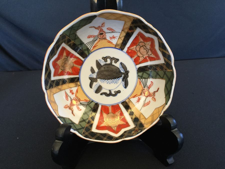 Japanese Imari Porcelain Footed Dish