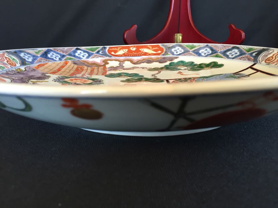 Japanese Imari Porcelain Large Serving Dish [Photo 14]