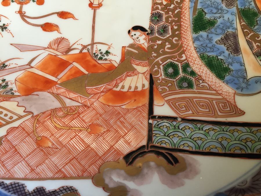 Japanese Imari Porcelain Large Serving Dish [Photo 5]