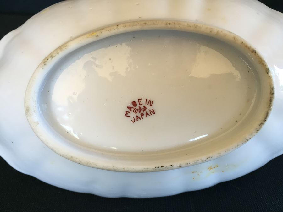 Japanese Imari Porcelain Dish With Bamboo Strap [Photo 10]