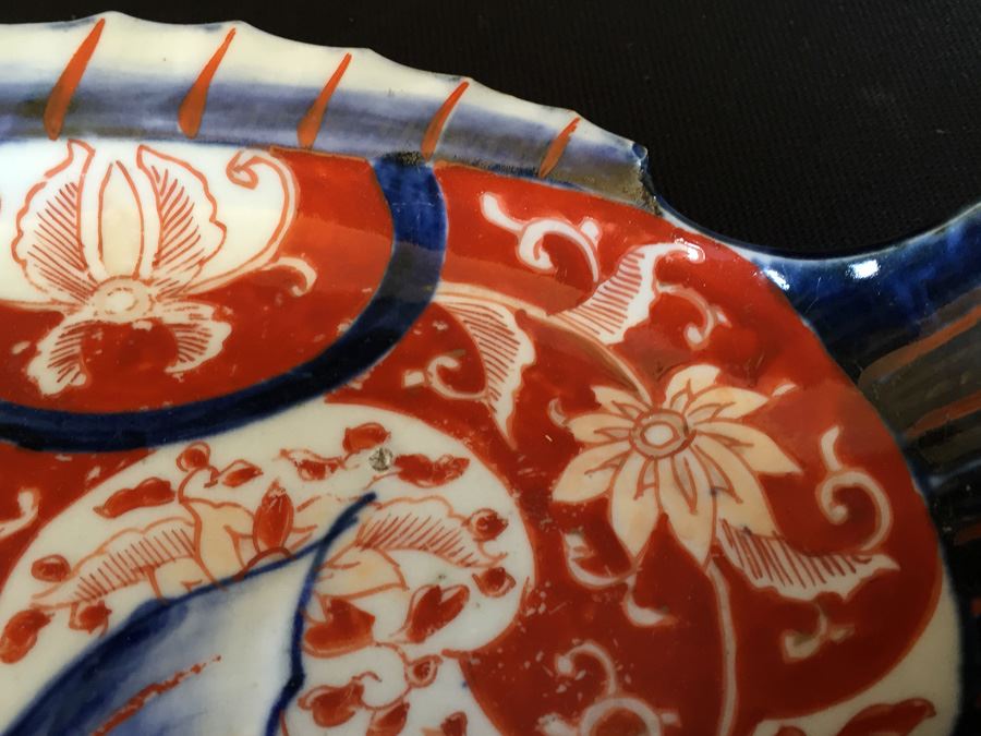 Japanese Imari Porcelain Fish Design Dish [Photo 8]