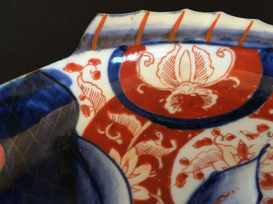 Japanese Imari Porcelain Fish Design Dish [Photo 7]
